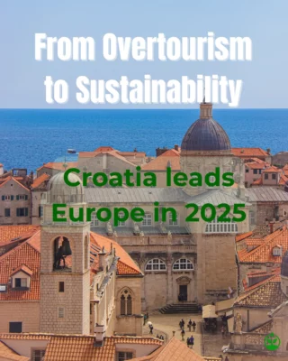 Croatia in 2025 is reshaping tourism with sustainability at the core🌿

• Dubrovnik has cut visitors numbers to protect its heritage.
•Nine d